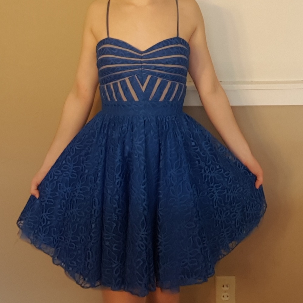 Lacey Blue Prom Dress Size 0